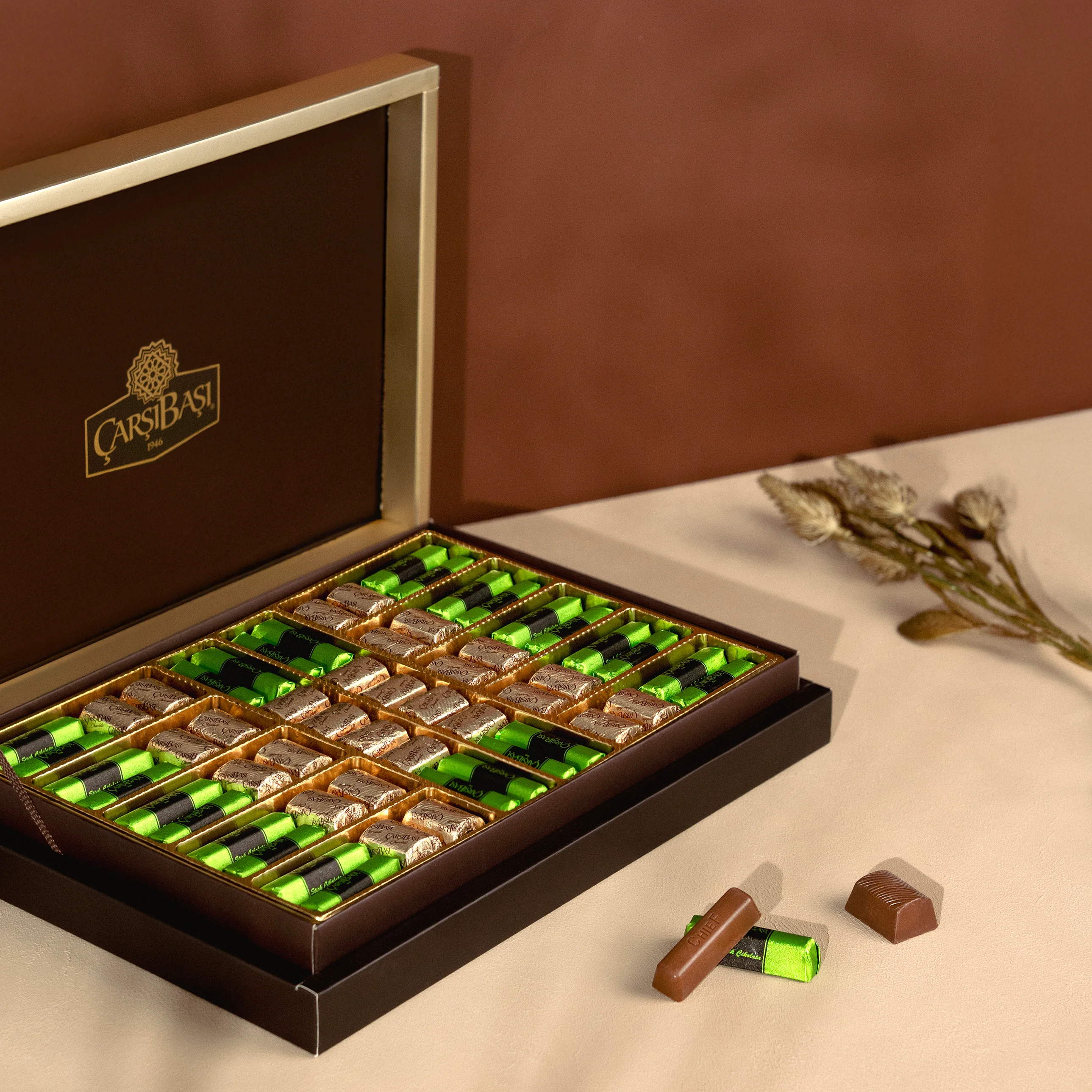 Antep Fıstıklı Finger Çikolata & Baton Fındıklı Çikolata