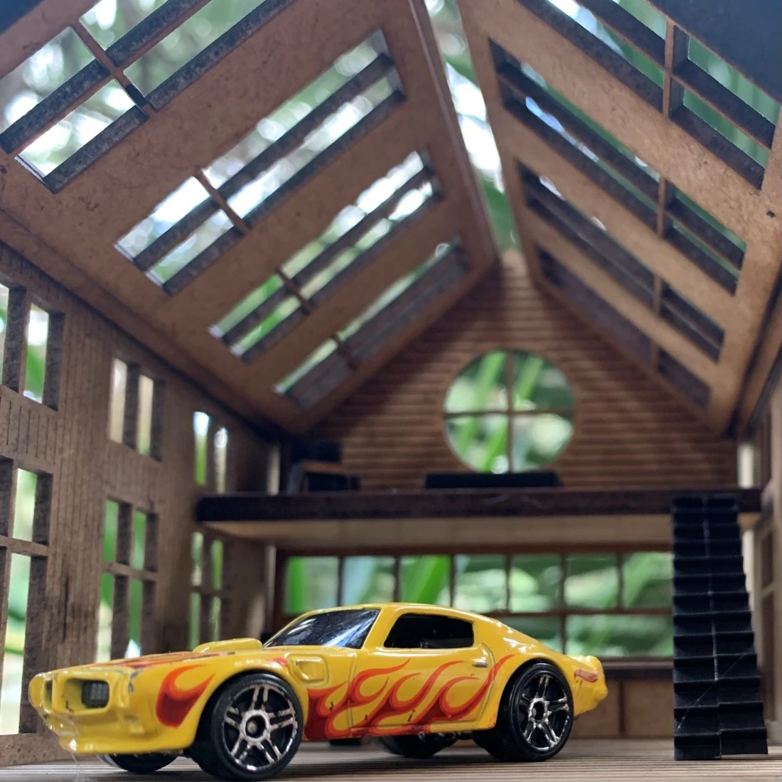 Diecast Araba Garajı Diorama 1:64 - Minyatür Loft Garaj Araba Sergileme Kiti