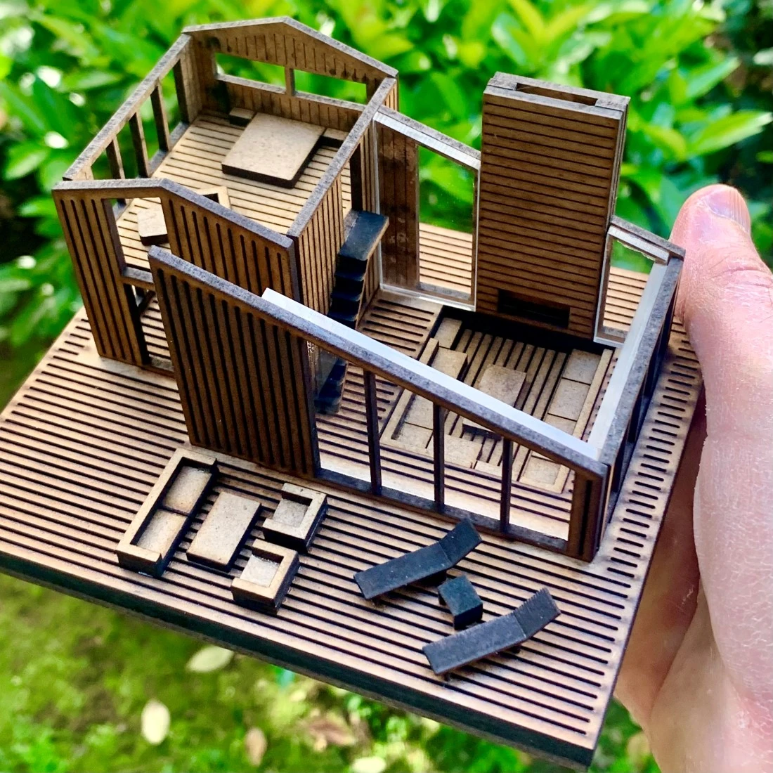 MID CENTURY MODERN EV MAKETİ - HAZIR MAKET EV SERİSİ