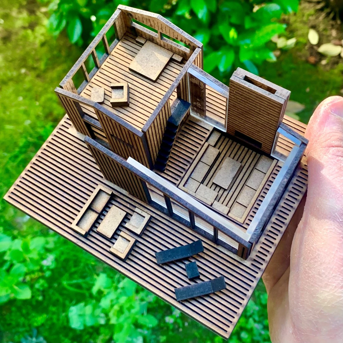 MID CENTURY MODERN EV MAKETİ - HAZIR MAKET EV SERİSİ