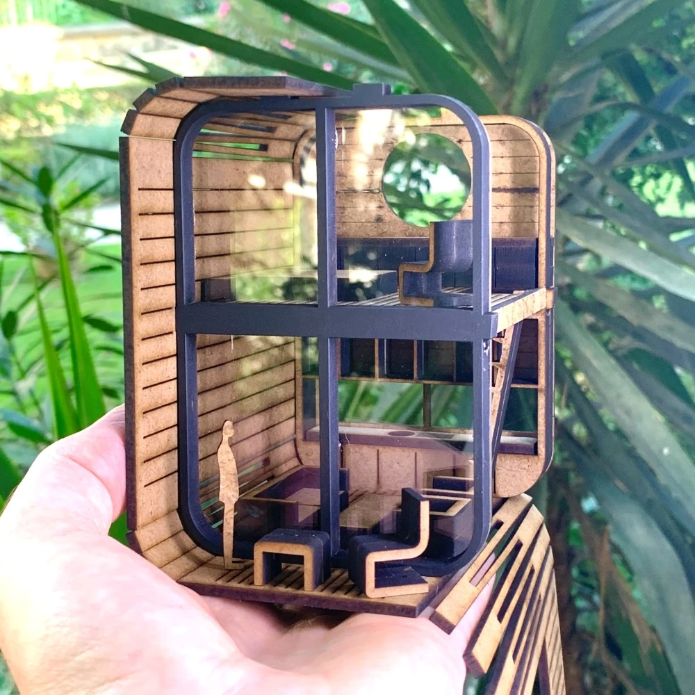 1-48 KAPSÜL EV - HAZIR MAKET EV SERİSİ