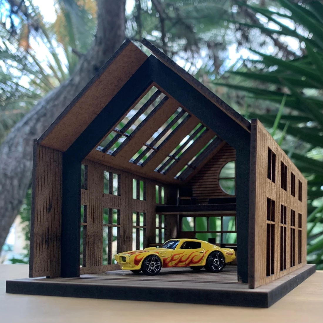 Diecast Araba Garajı Diorama 1:64 - Minyatür Loft Garaj Araba Sergileme Kiti