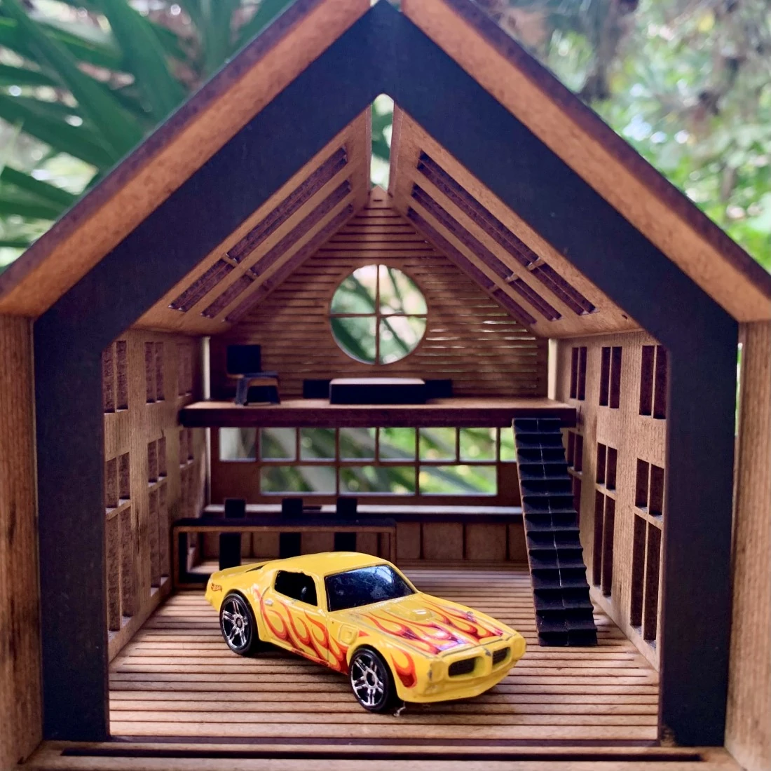 Diecast Araba Garajı Diorama 1:64 - Minyatür Loft Garaj Araba Sergileme Kiti