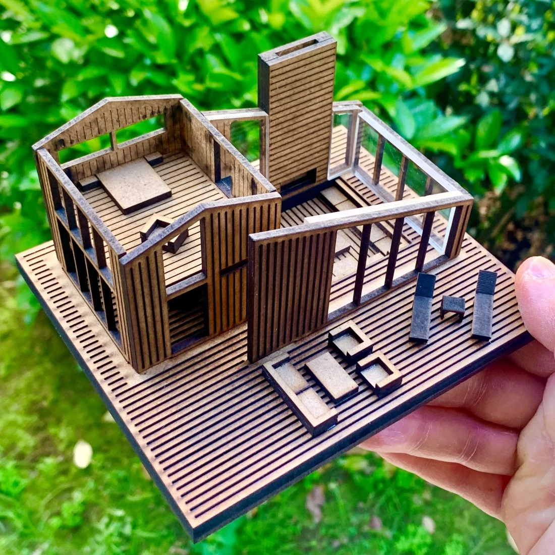 MID CENTURY MODERN EV MAKETİ - HAZIR MAKET EV SERİSİ