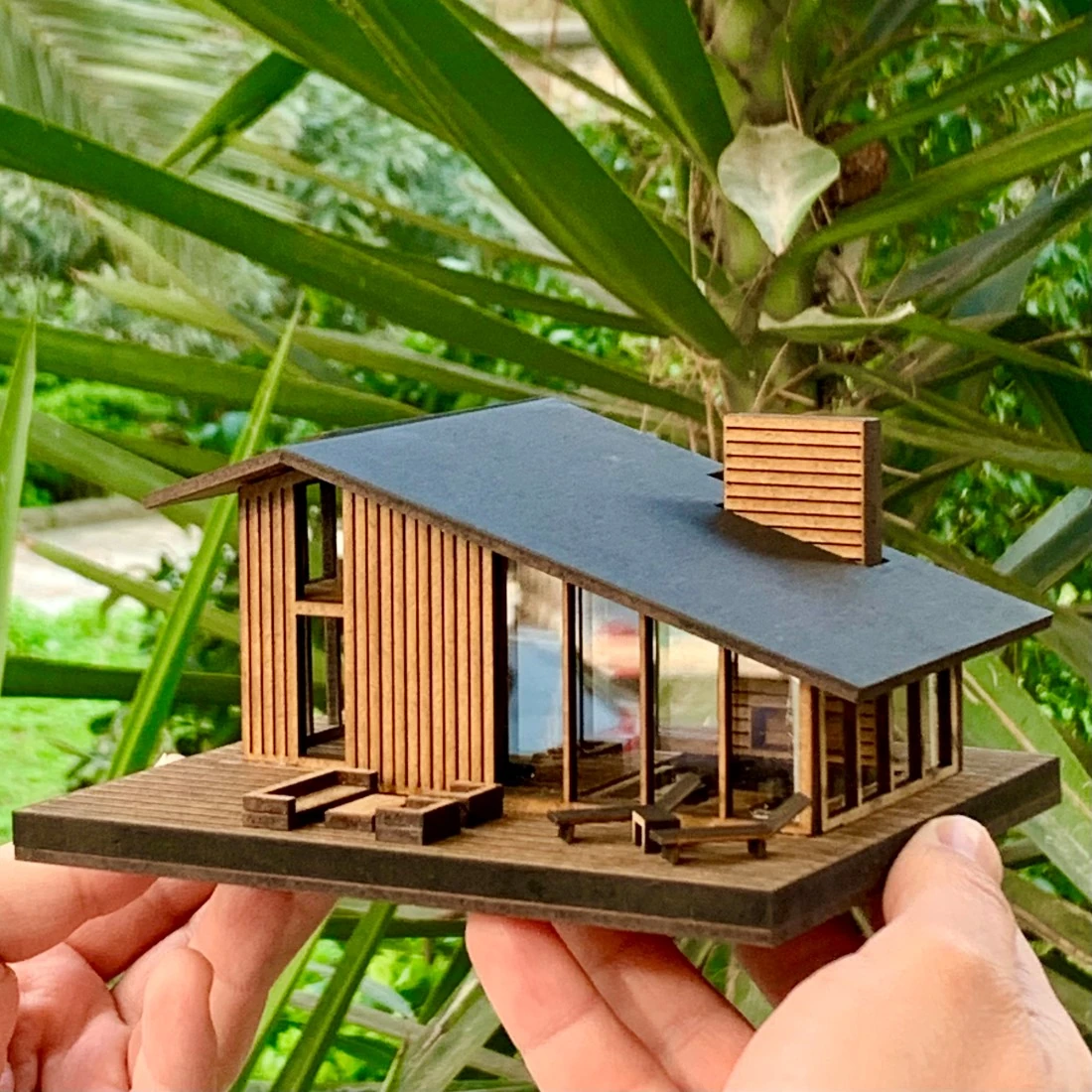 MID CENTURY MODERN EV MAKETİ - HAZIR MAKET EV SERİSİ