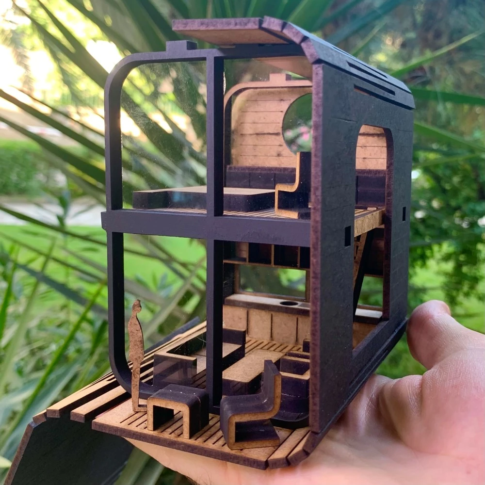 1-48 KAPSÜL EV - HAZIR MAKET EV SERİSİ