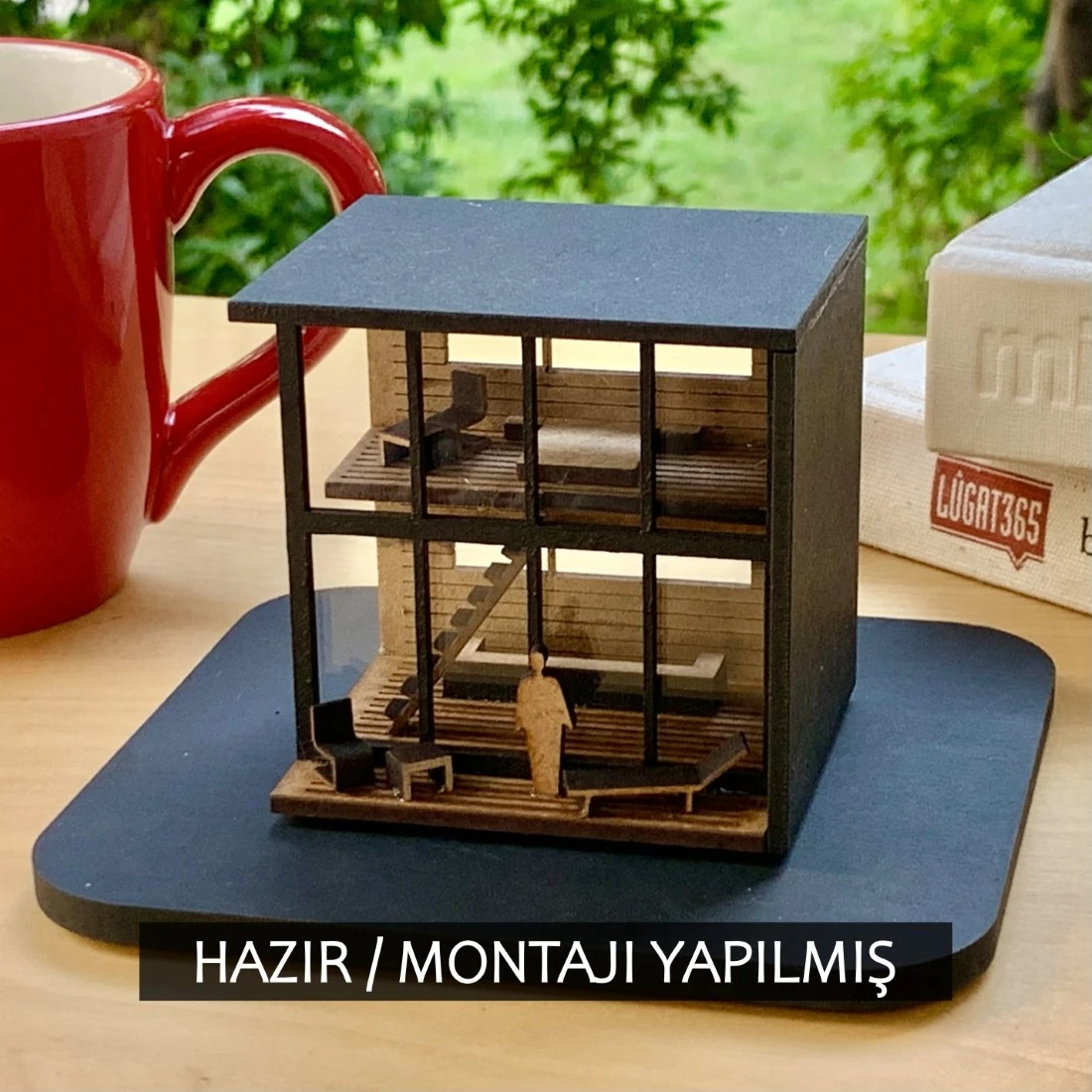 1-100 MODERN MİMARİ MAKET EV - HAZIR MAKET EV SERİSİ