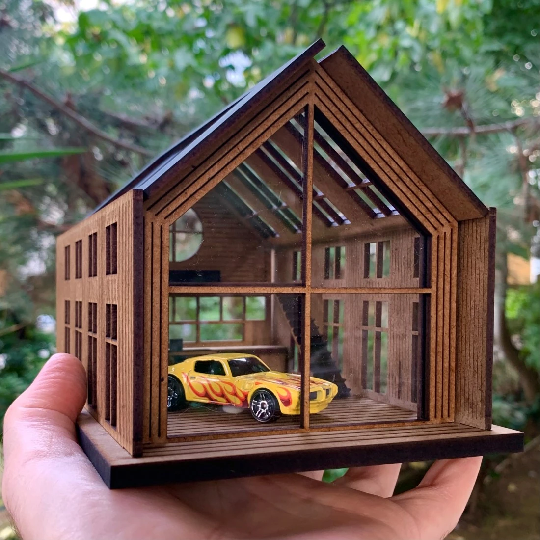 Diecast Araba Garajı Diorama 1:64 - Minyatür Loft Garaj Araba Sergileme Kiti