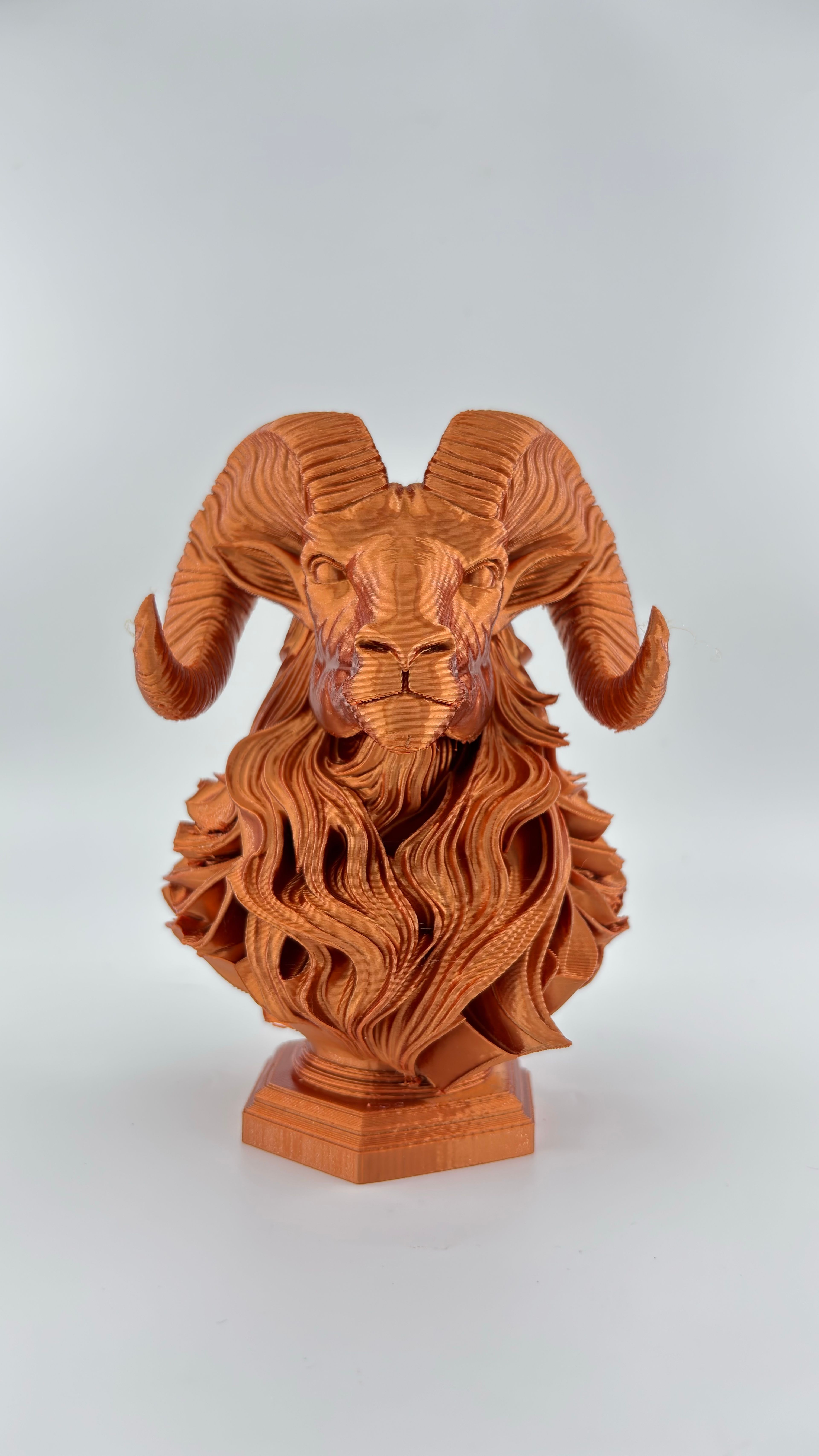 3D Koç Başı Dekoratif Heykel 