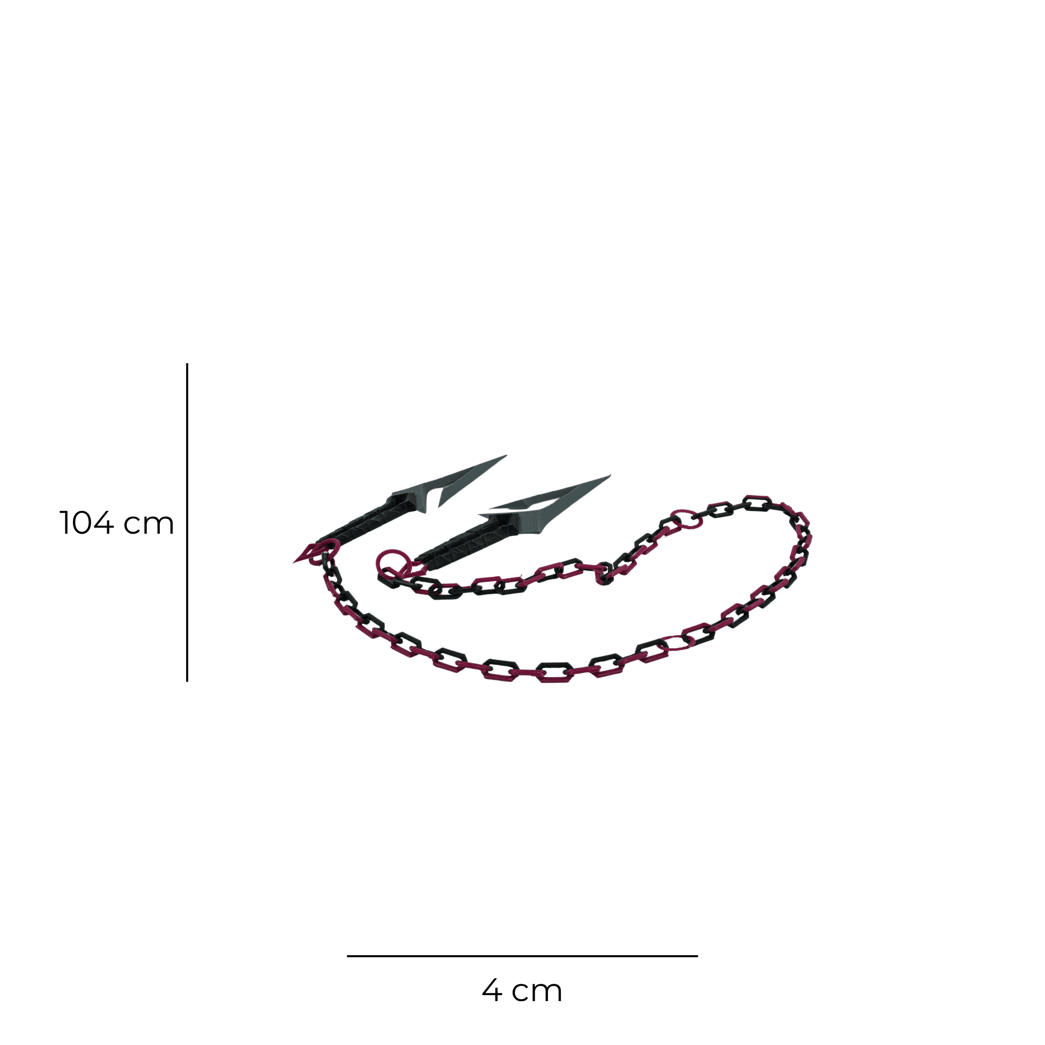 Shadow Chain Kunai – Zincirli Çift Ninja Bıçak Seti