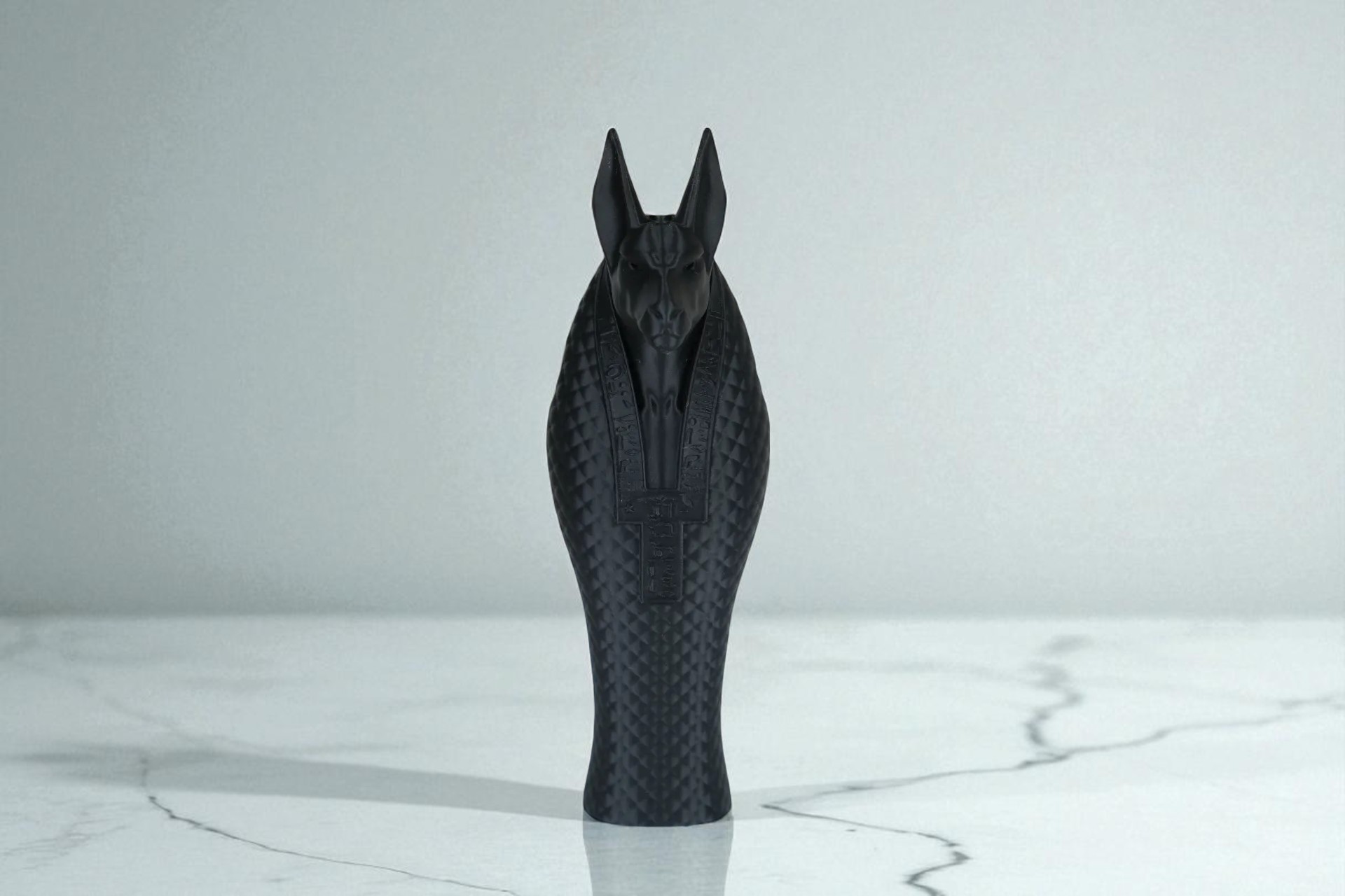Anubis Heykeli – Antik Mısır Temalı Dekoratif Figür (Siyah)