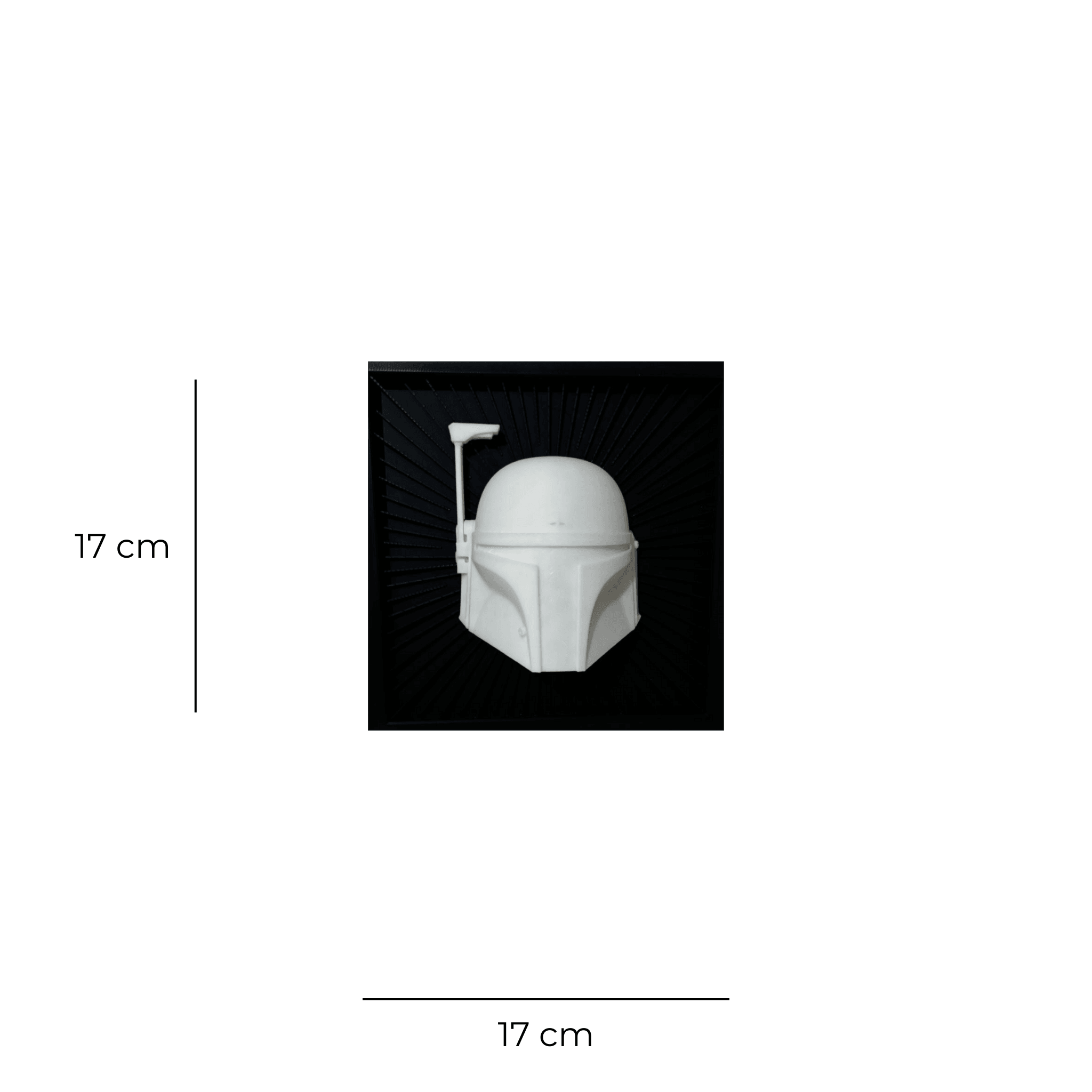 3D Dekoratif Mandalorian Kask Duvar Tablosu