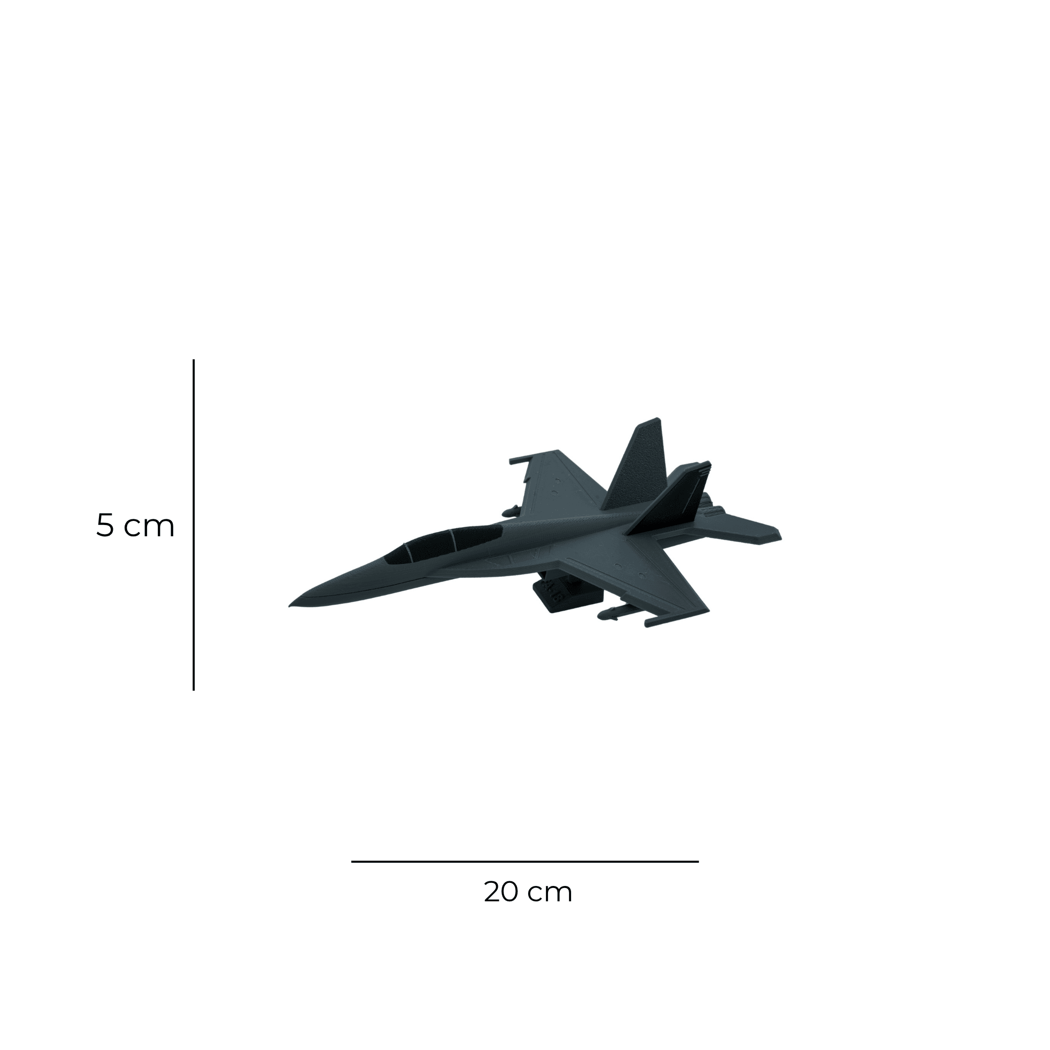  F-18 Jet Uçak Maketi – 3D Baskı Savaş Uçağı Figürü (20 cm)