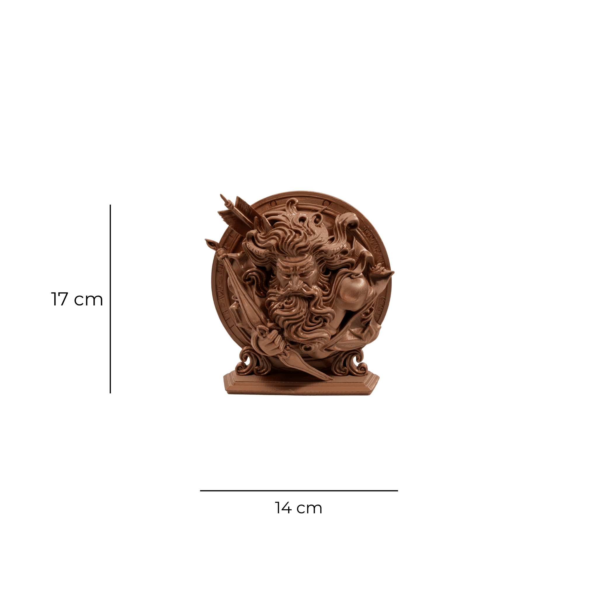 Mitolojik Fırtına Tanrısı Büstü – 3D Baskı Koleksiyon Ürünü
