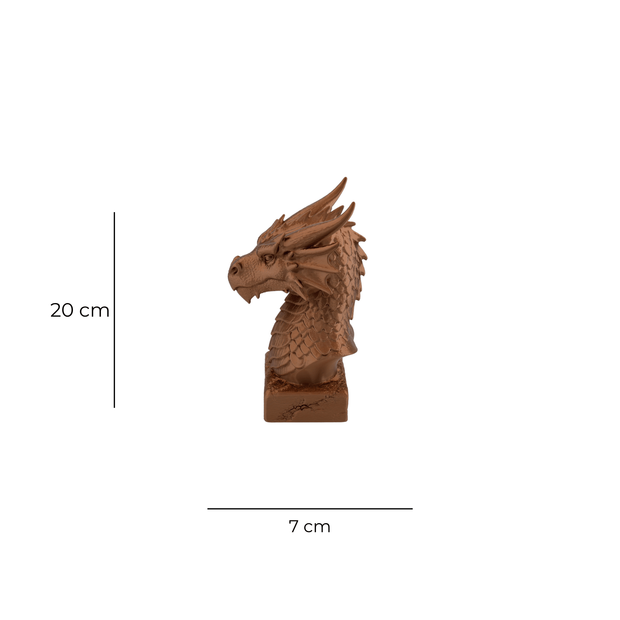 Ejderha Büstü – Fantastik Dekoratif Figür (20 cm)
