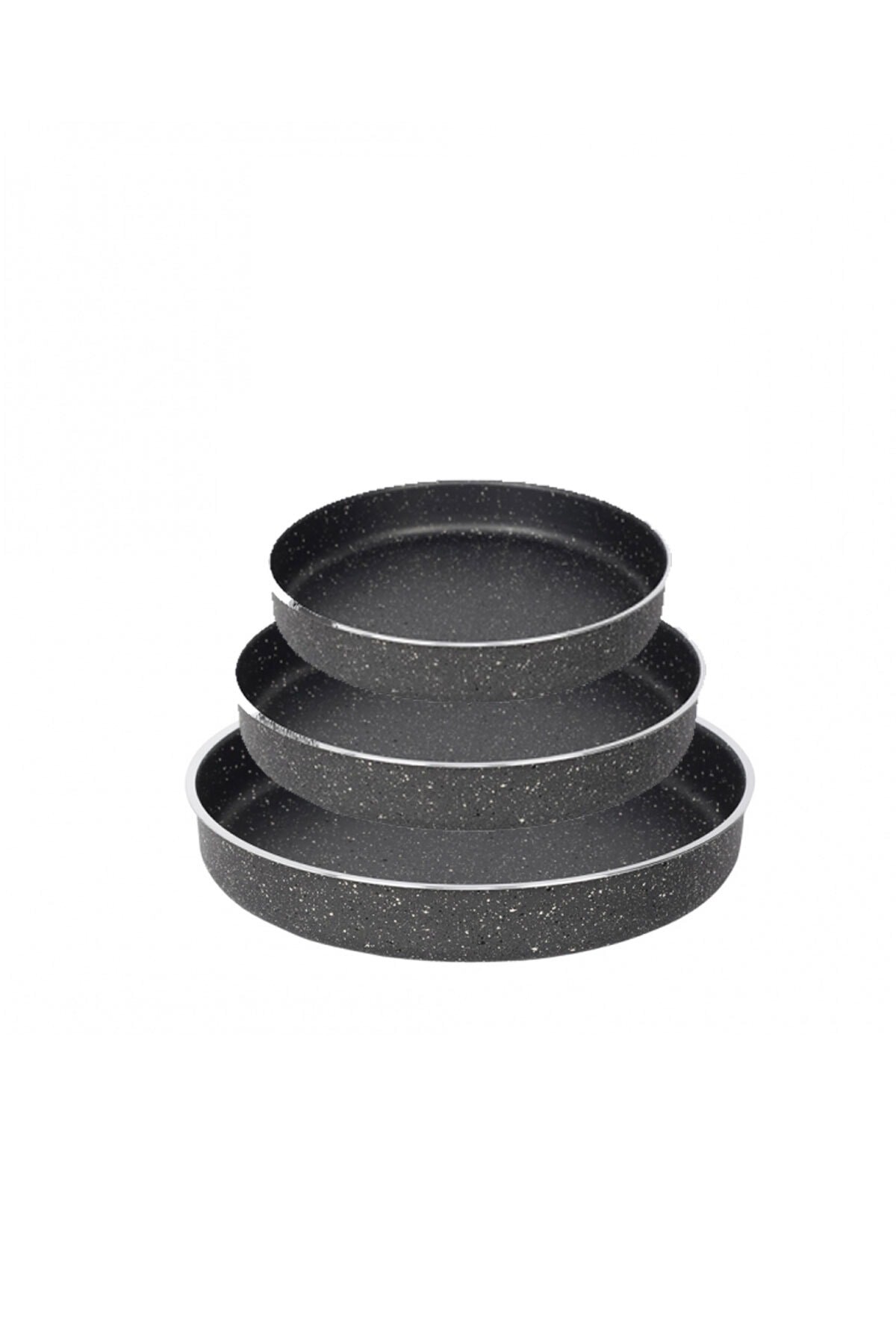 Granit Fırın Tepsi Seti 28-32-36 cm Ebatlarda 3 Adet Tepsi