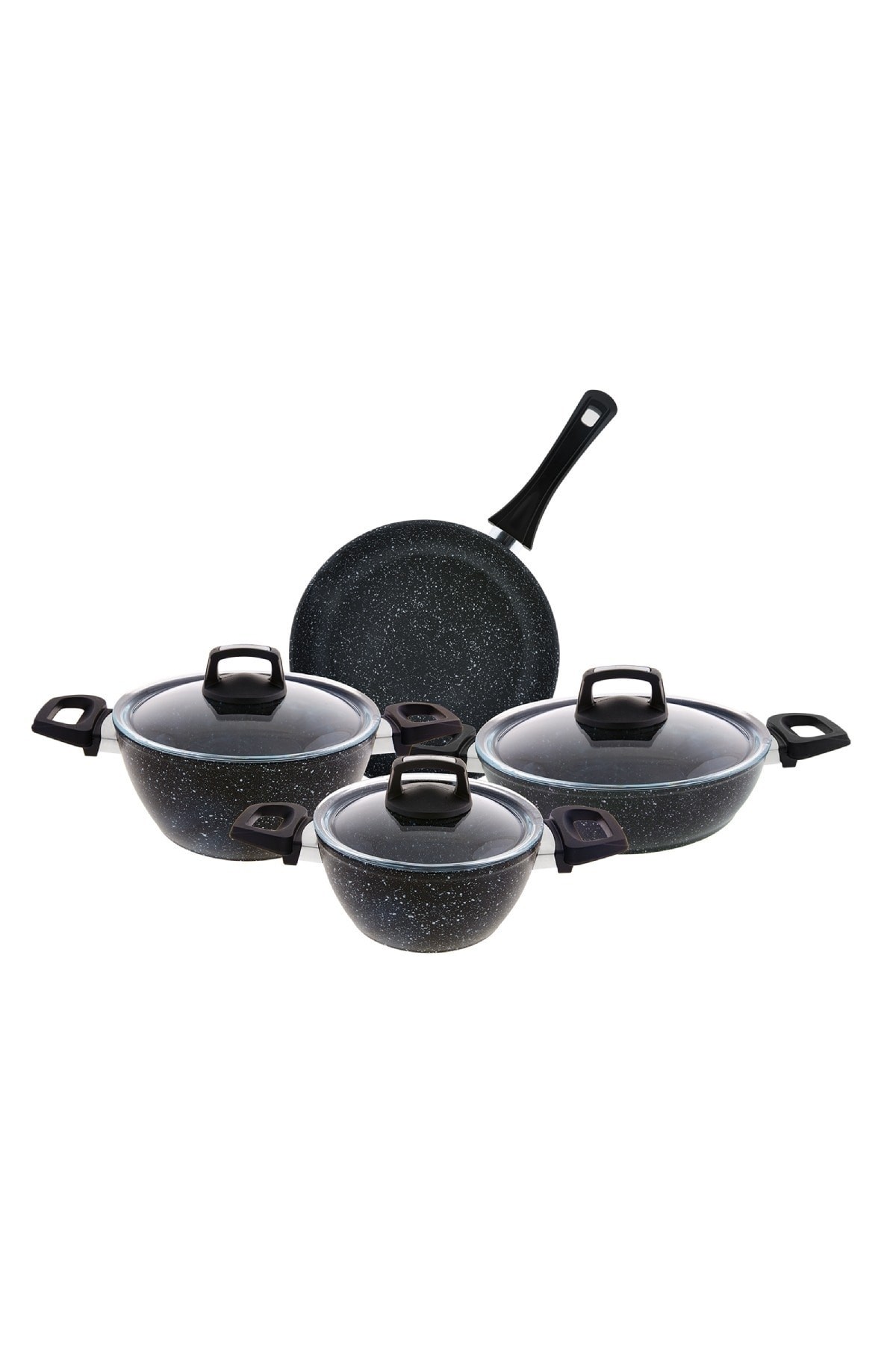 Oasis-s Blue Star 7 Parça Granit Tencere Seti