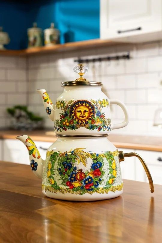 Toscana Emaye Çaydanlık