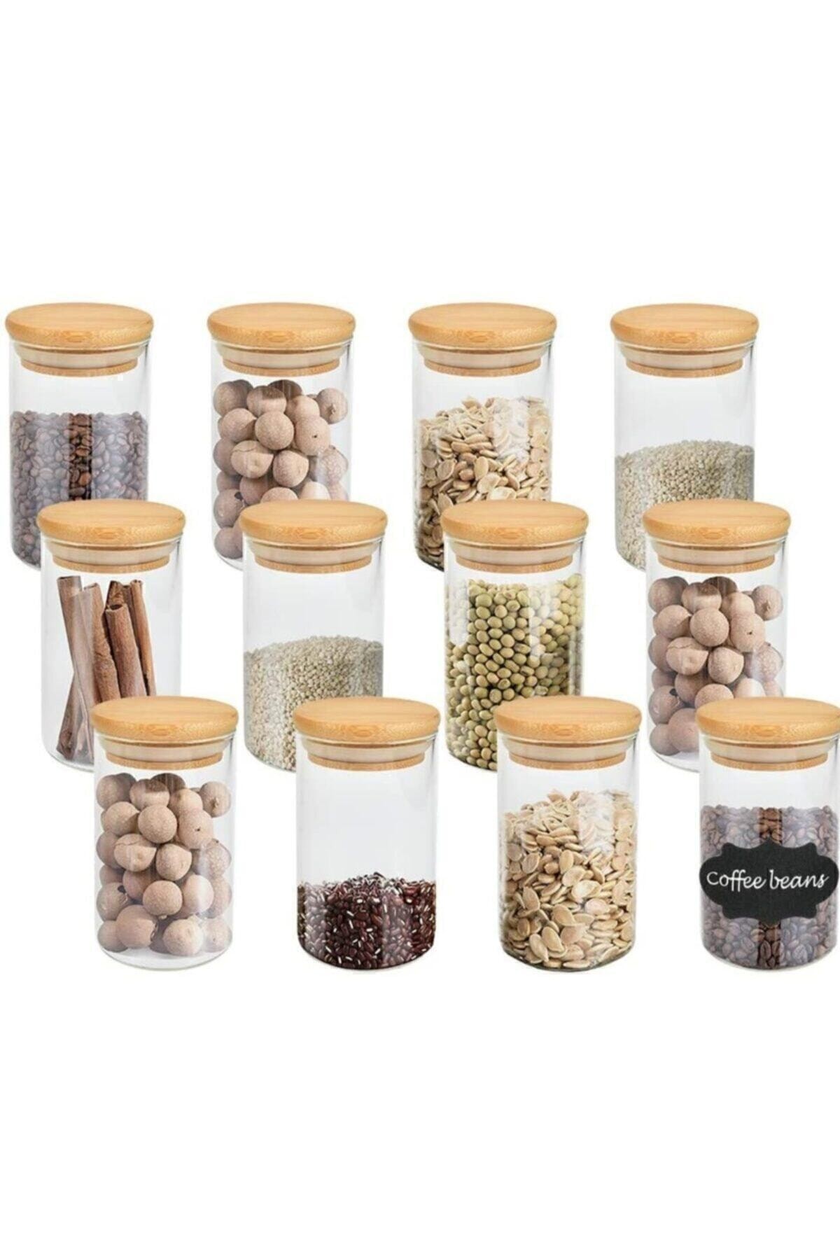 12'li Baharat Seti 300 Ml. - Baharat Saklama Kabı