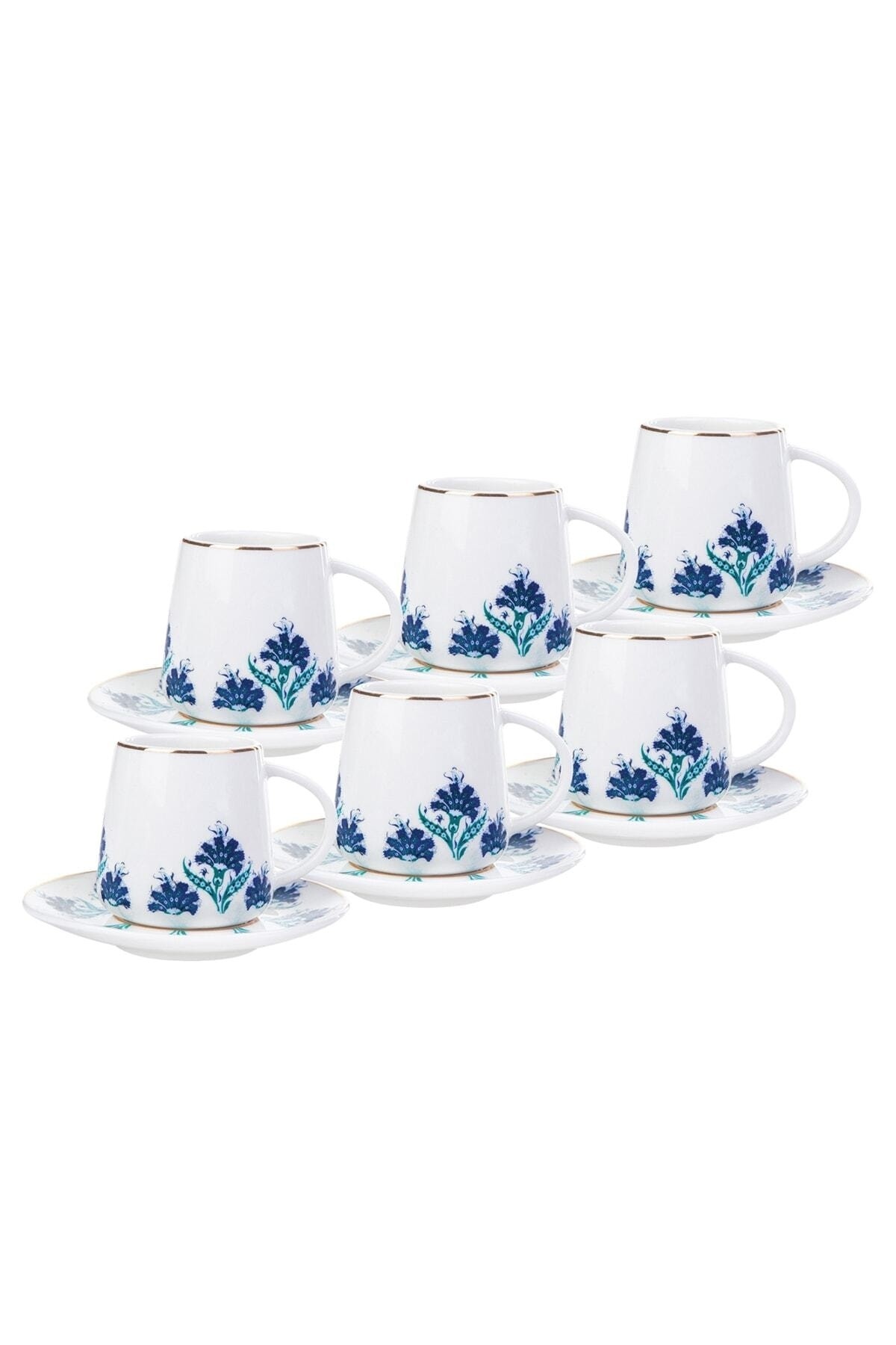 Gülbahar Double 6 Kişilik Kahve Fincan Takımı