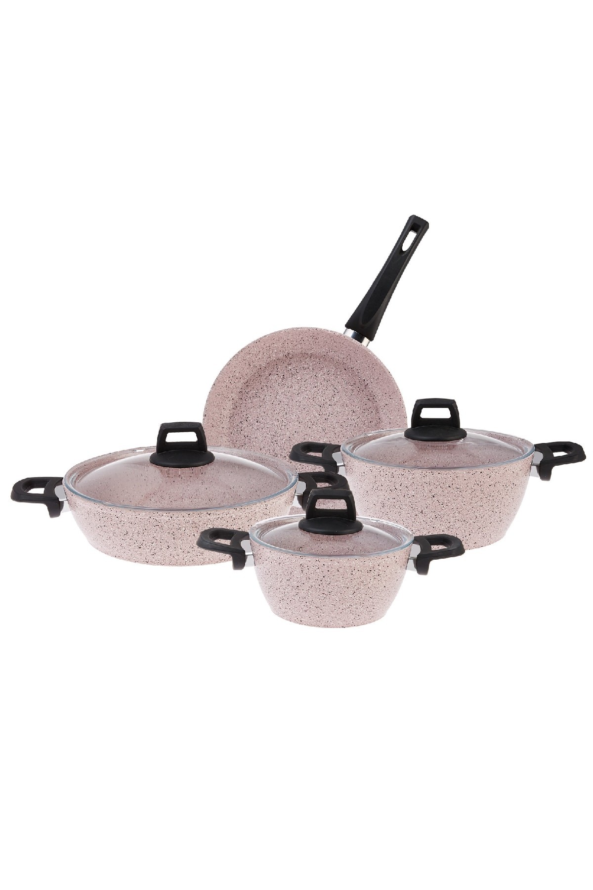 Oasis-s Lavander 7 Parça Granit Tencere Seti