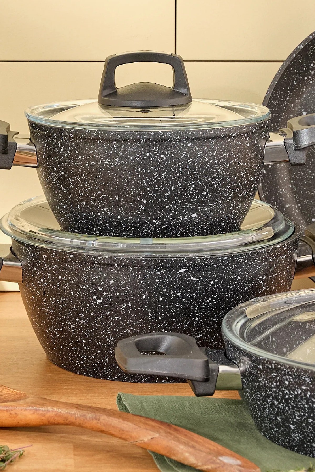 Oasis-s Blue Star 7 Parça Granit Tencere Seti