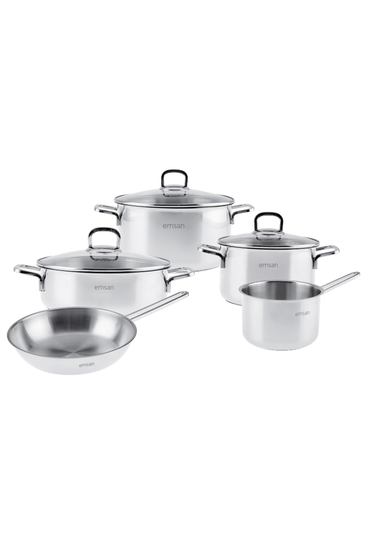 Cocinero 8 Parça Çelik Tencere Seti