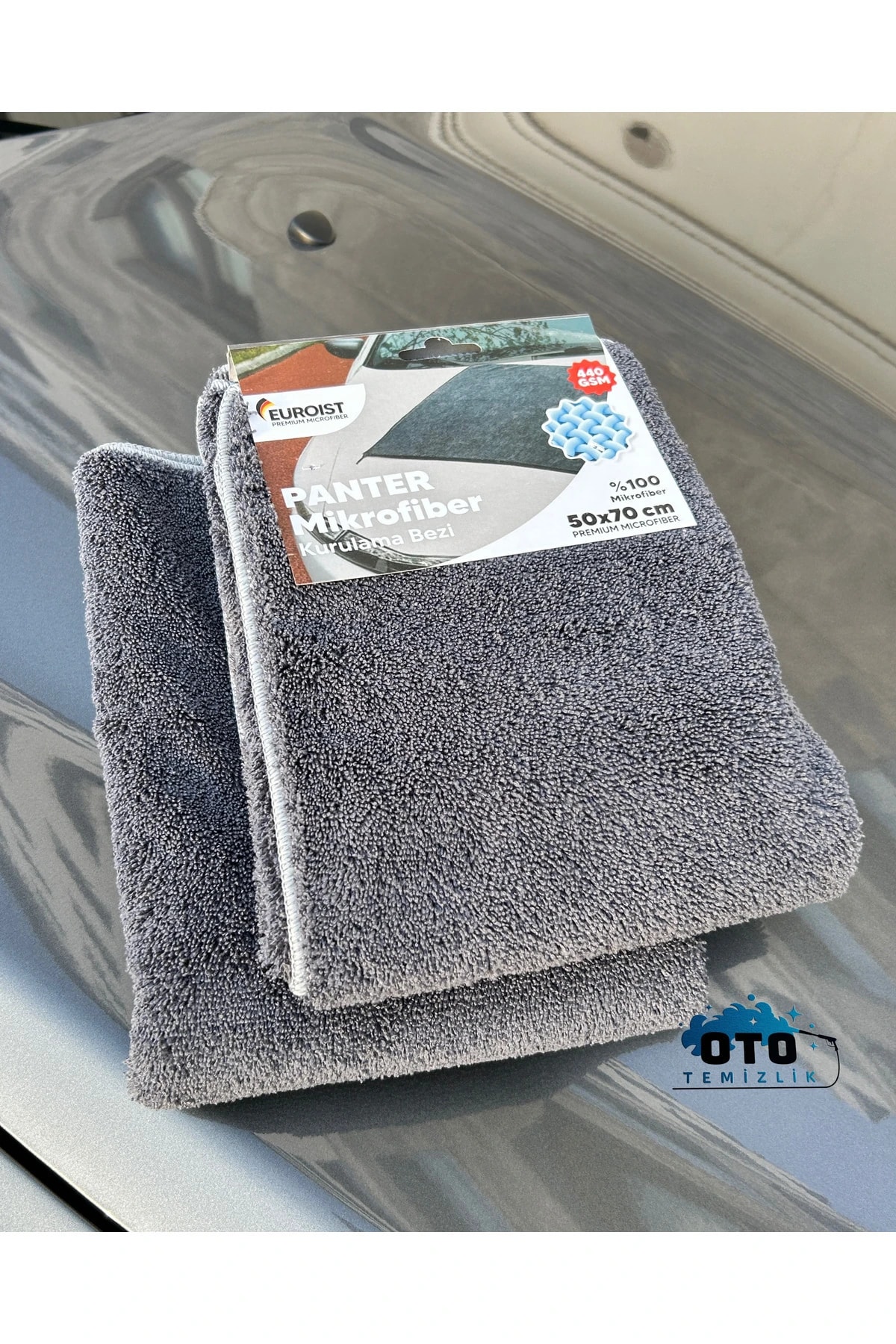 Mikrofiber Araba Kurulama Bezi – Oto Kurulama Havlusu, 440 GSM, 70x50 CM (1 ADET)