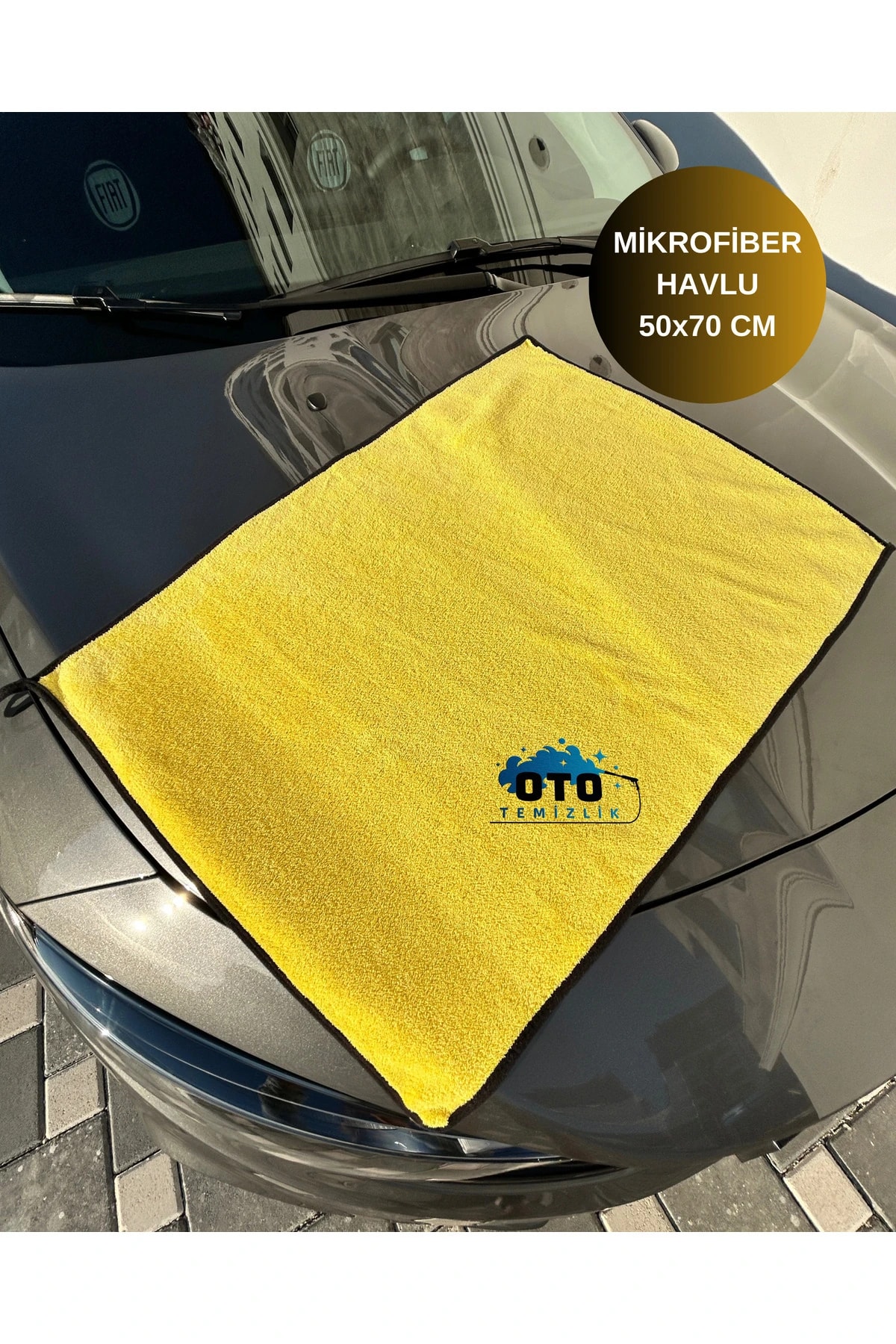 Araba Kurulama Bezi, Premium Mikrofiber Bez, Oto Kurulama Havlusu 50x70 Cm