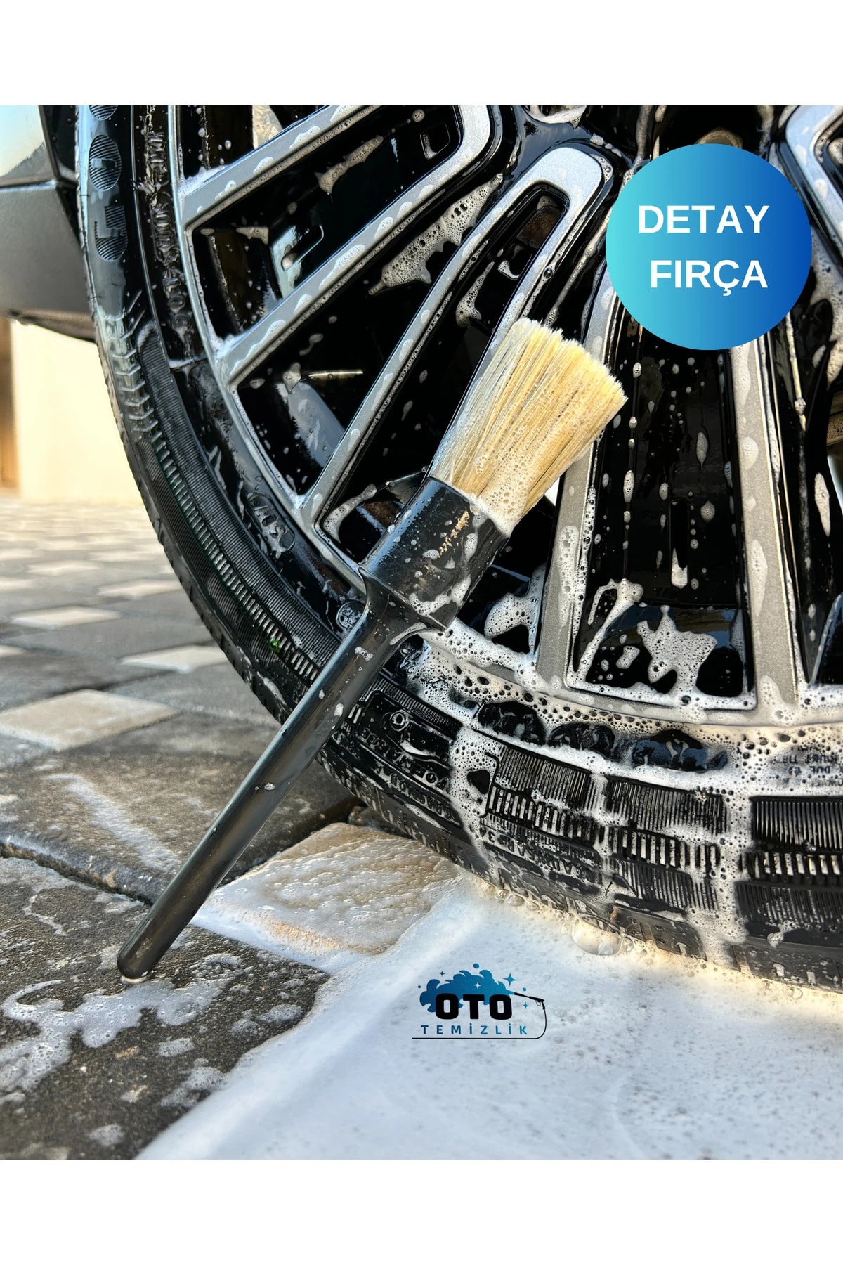 Araba Detay Fırçası, Premium Oto Detay Fırçası - Yumuşak Ve Hassas Kıllı Fırça ( 1 Adet )