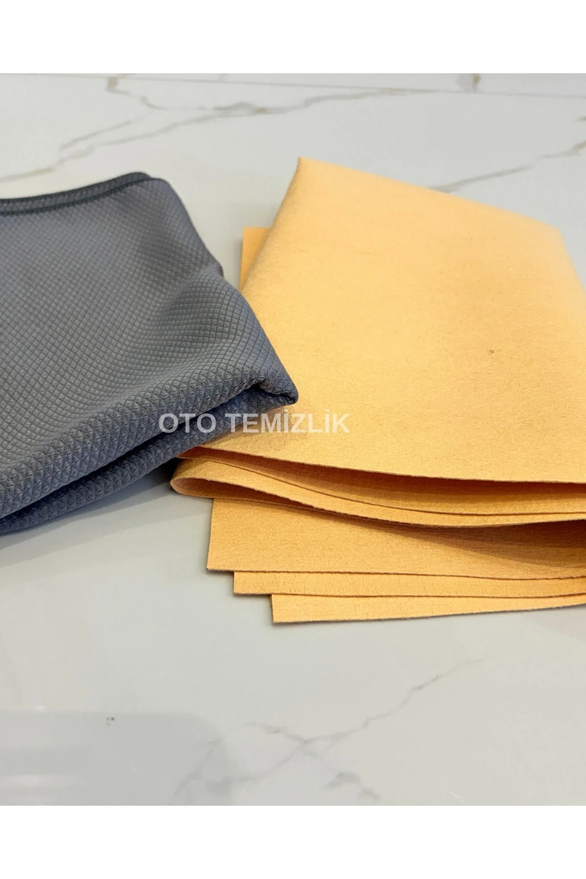 Oto Cam Bezi, Mikrofiber Güderi Bez Ve Araba Cam Bezi - 70x50 Cm