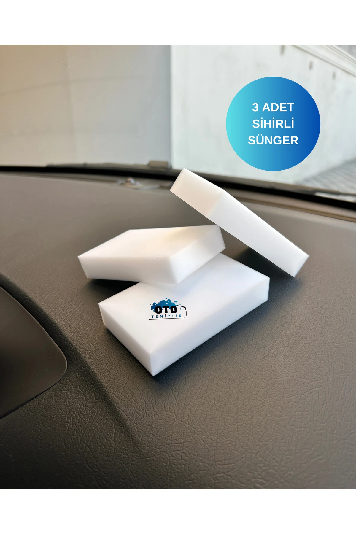 Sihirli Sünger, Sihirli Temizlik Süngeri (3 ADET) - 10x6x2 Cm