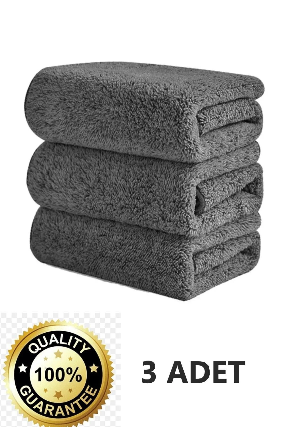 3 Adet Mikrofiber Leke Bırakmaz Araç Yıkama Kurulama Oto Cam Temizlik Havlu Gsm 40x40cm