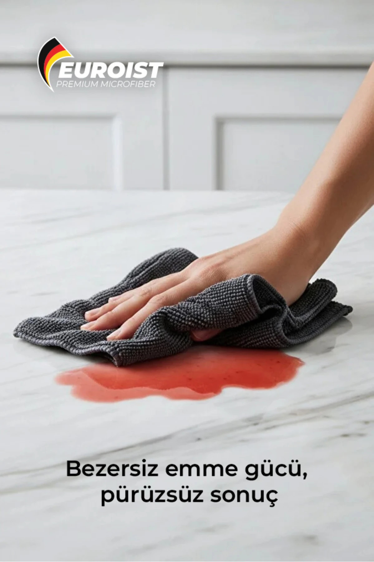 Mikrofiber Temizlik Bezi Seti 4’lü | 40x40 cm | 300 GSM Mutfak Banyo Tuvalet Cam Bezi