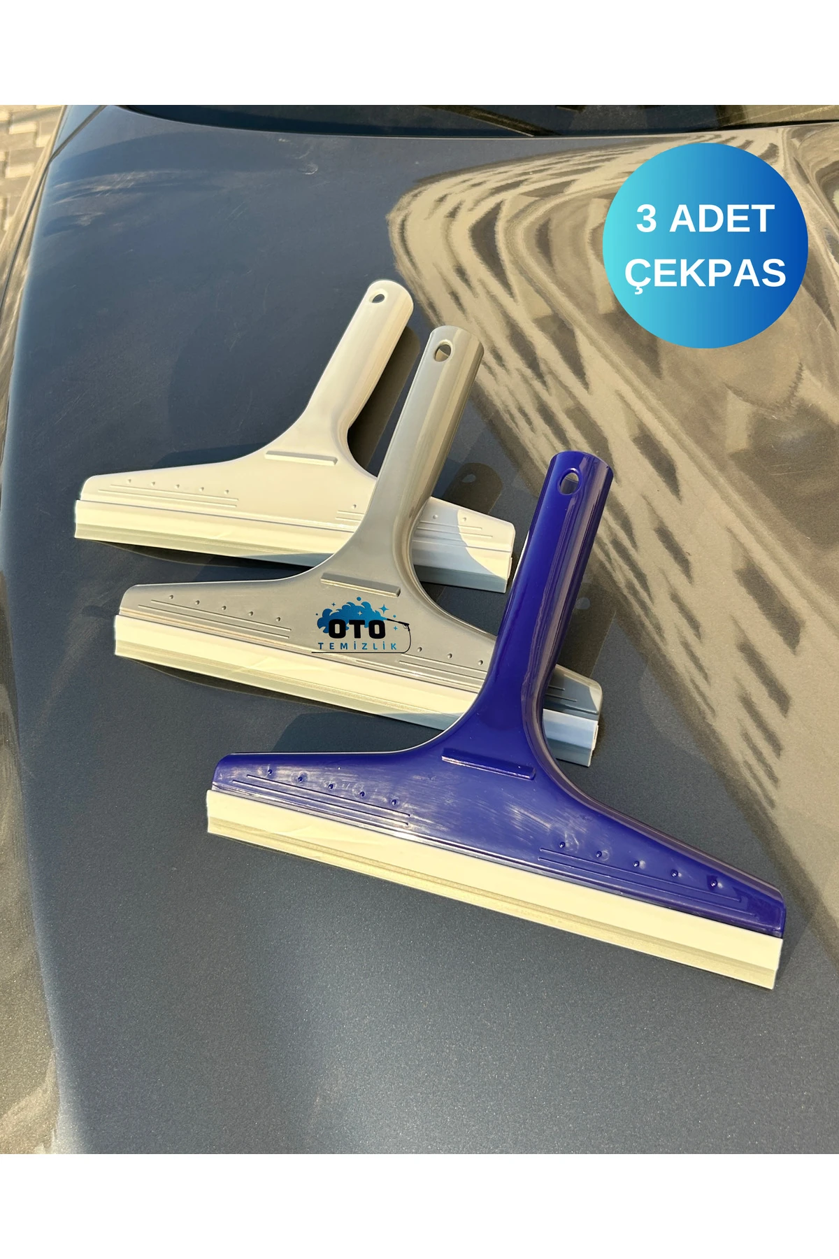 Çekpas, Camsil, Çekçek, Tezgah Üstü Çekpası, Banyo Cam Silme, Yumuşak Silikonlu Camsil 23cm (3 ADET)