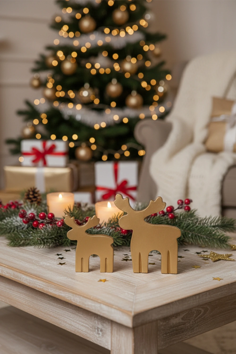 Yılbaşı Şans Geyikleri Seti (2'li)