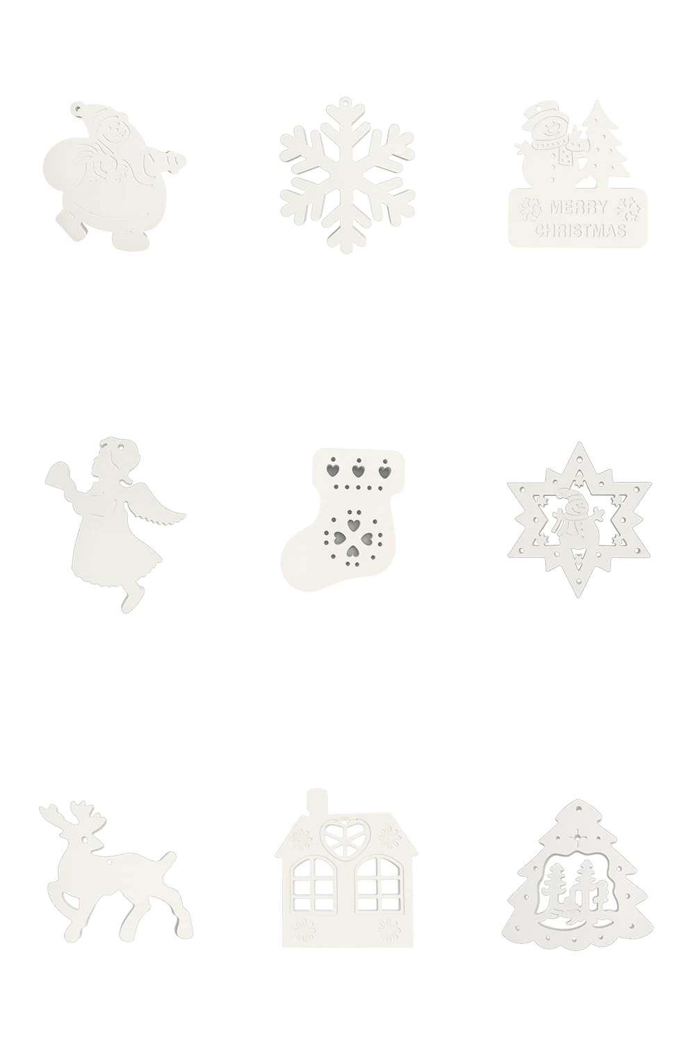 Karışık Yılbaşı Ağacı Süs Seti 9’lu