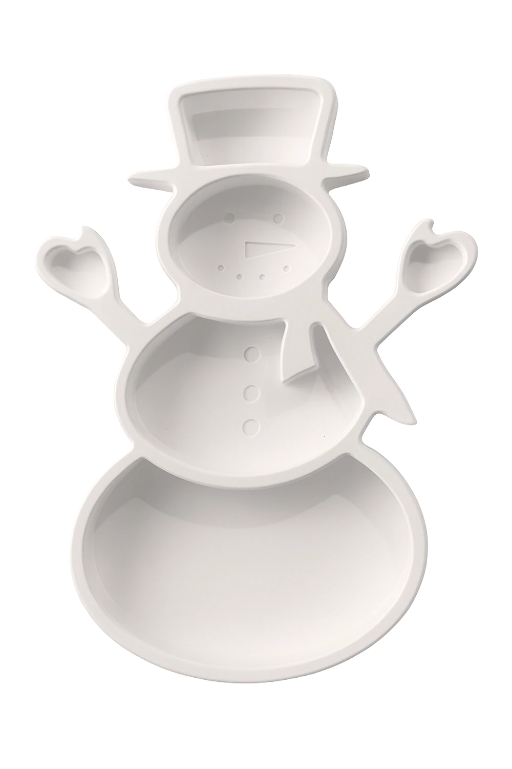 Kardan Adam Şeklinde Dekoratif Sunum Tabağı