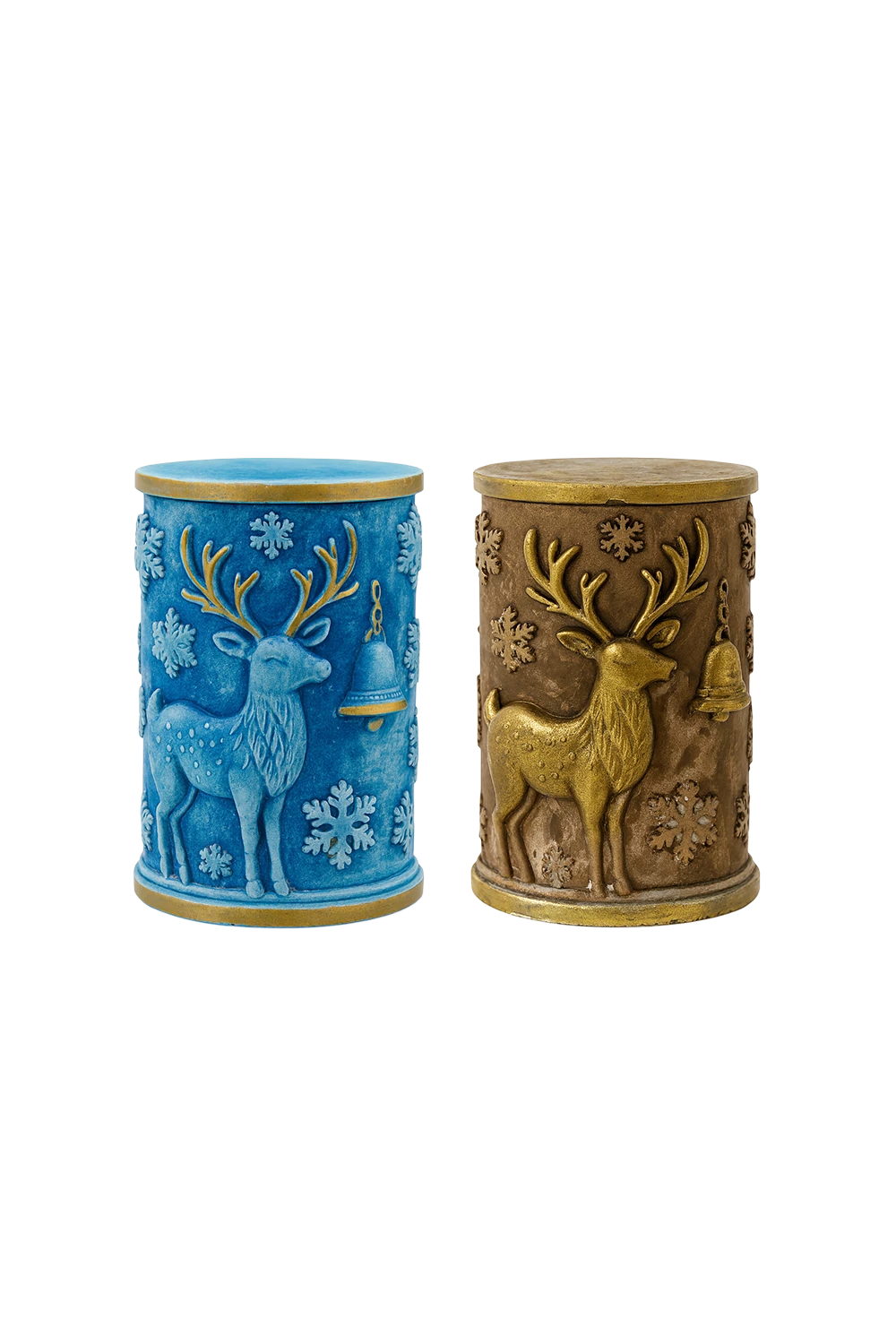 Yılbaşı Geyikli Dekoratif Obje 2’li Set