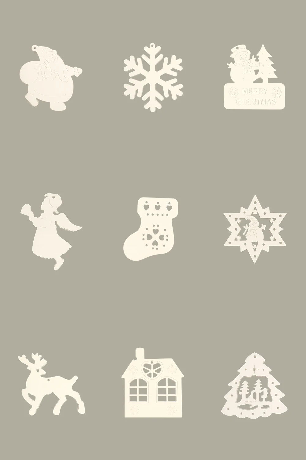 Karışık Yılbaşı Ağacı Süs Seti 9’lu