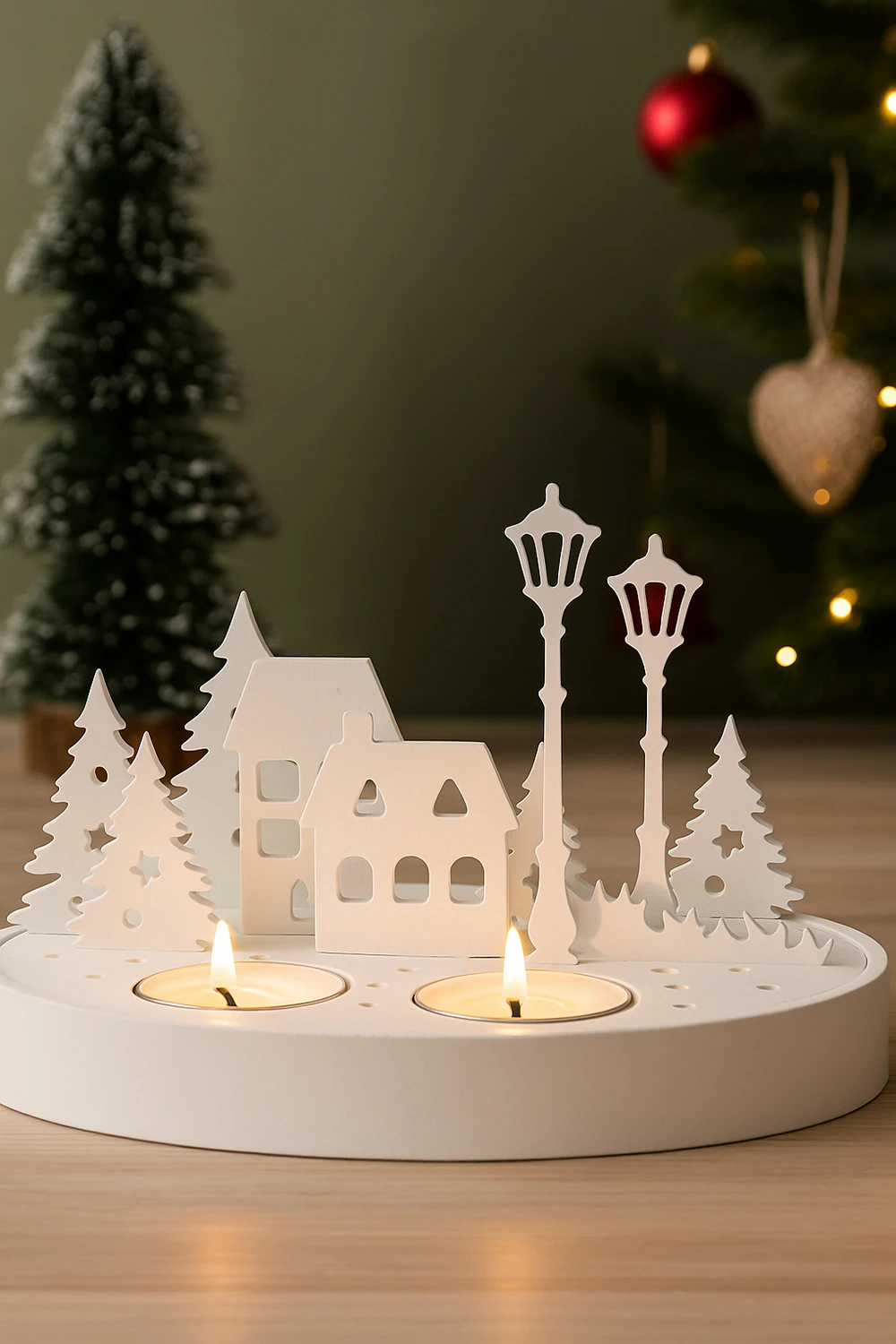 Yılbaşı Temalı Tealight Mumluk