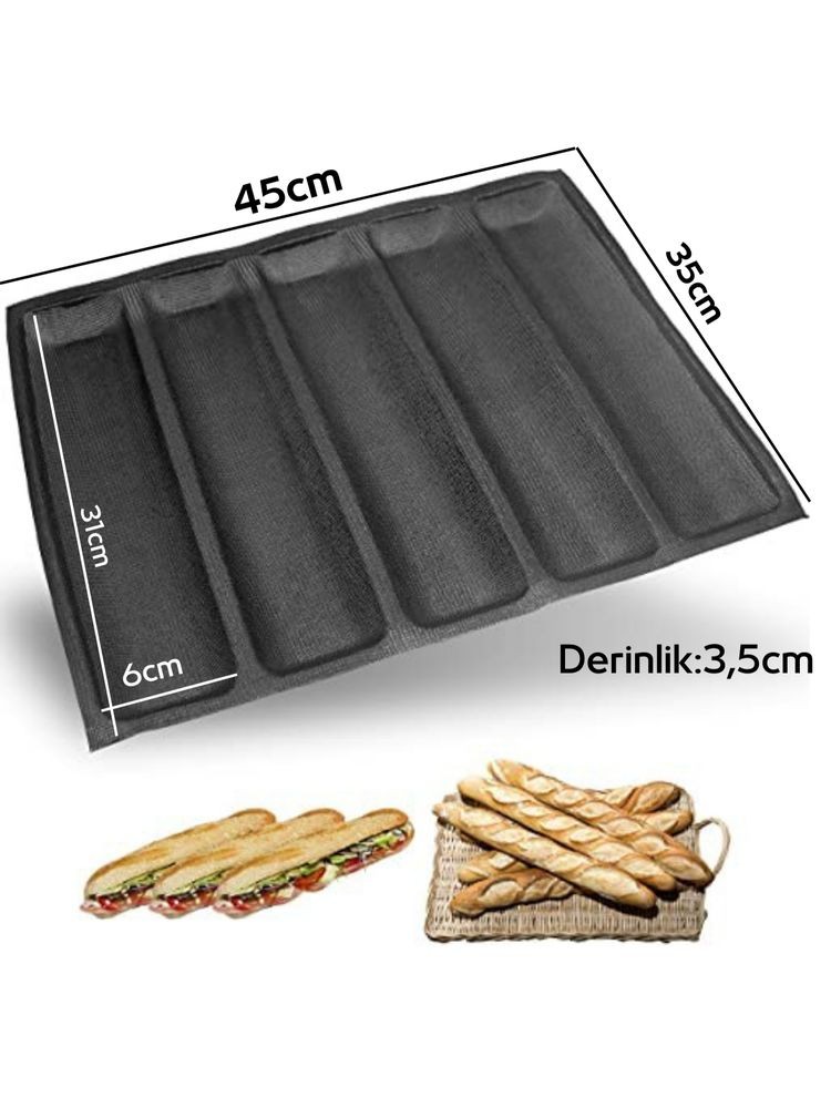 5 OLUKLU SİLİKON KALIP 40x60*72* BS-504