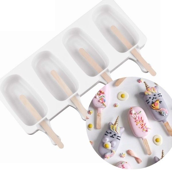 SİLİKON DONDURMA KALIBI BÜYÜK MAGNUM 4LÜ