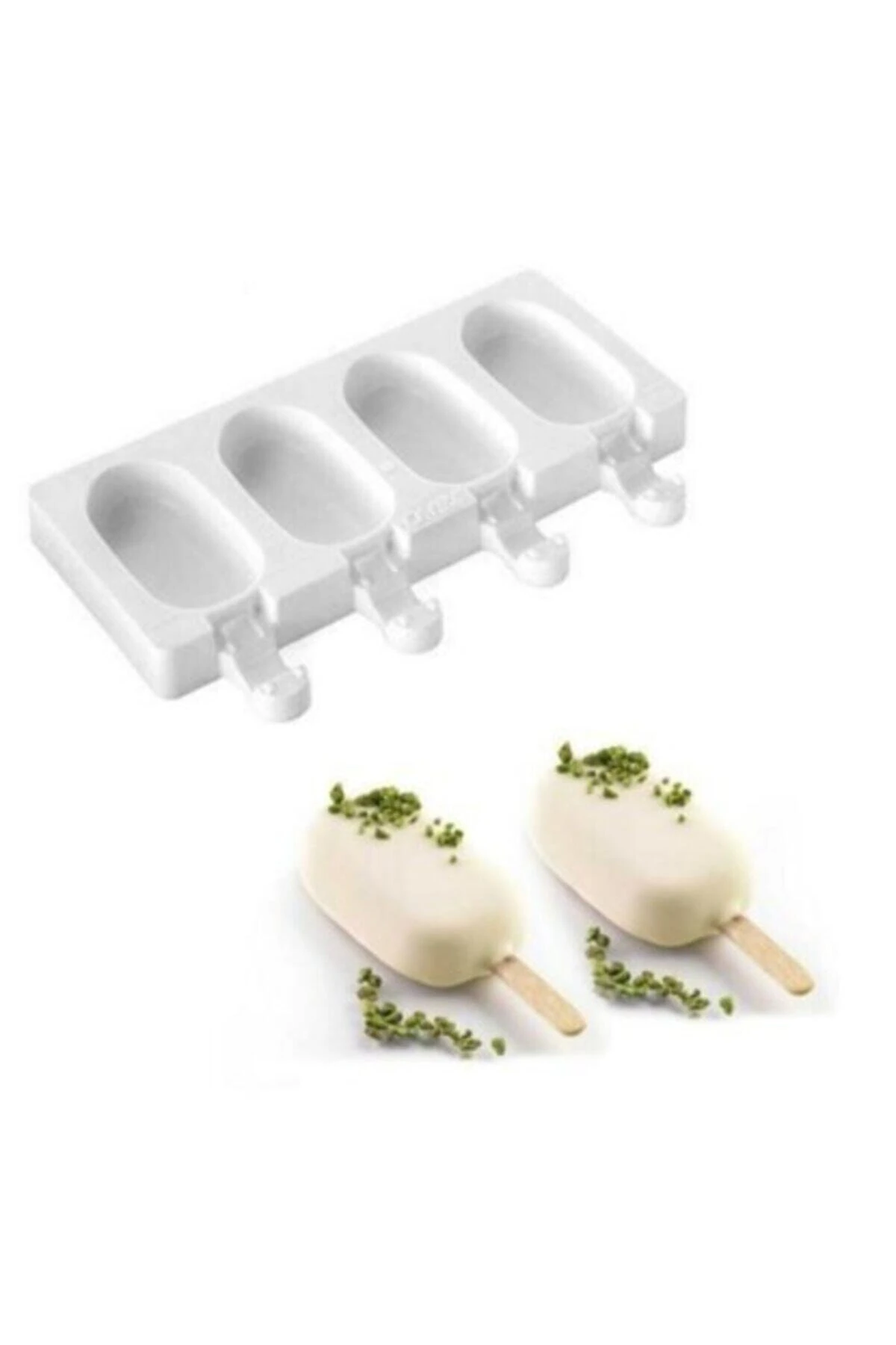 4 Lü Mini Magnum Silikon Dondurma Kalıbı