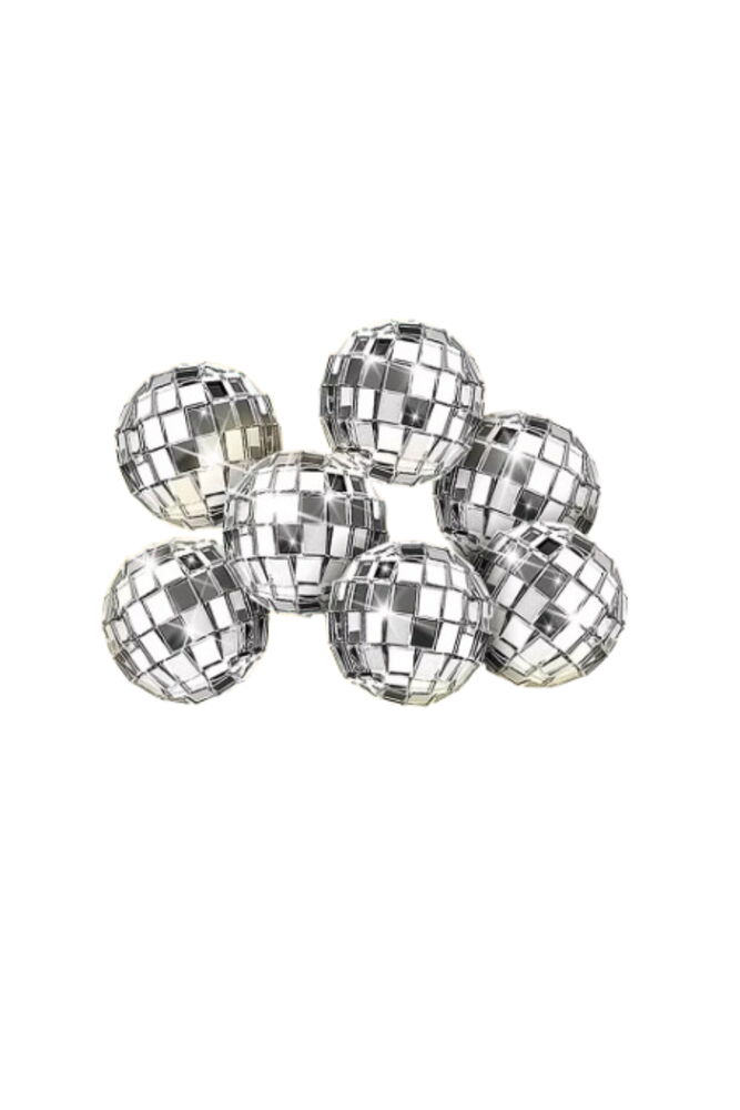 Disko Topu Gümüş 4 CM (10 Adet)