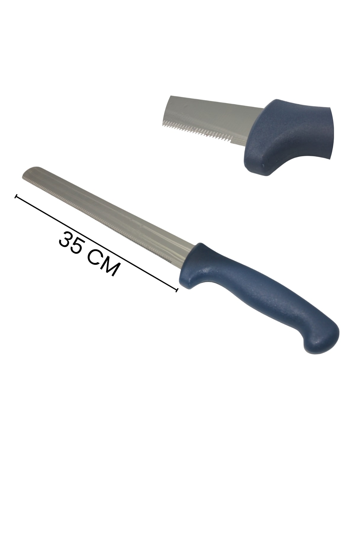 Mavi Saplı Pastacı Bıçağı 35 CM / Yüksek Kalite