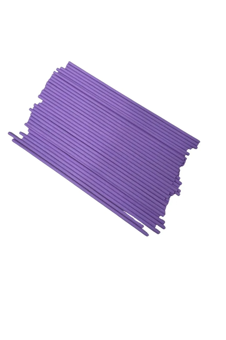 Kağıt Lolipop Çubuğu & Cakepops Çubuğu & Isıya Dayanıklı Mor 20 CM