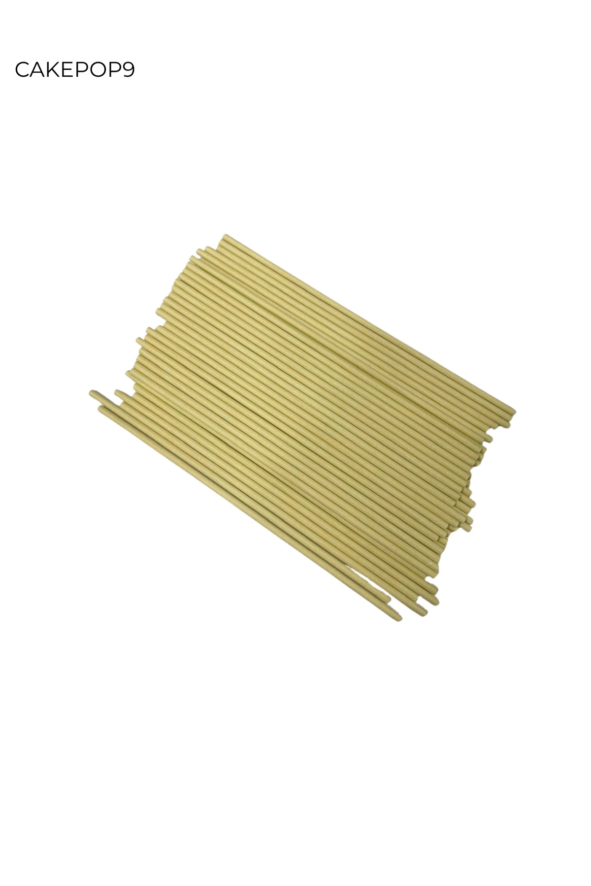 Kağıt Lolipop Çubuğu & Cakepops Çubuğu & Isıya Dayanıklı Sarı 20 CM