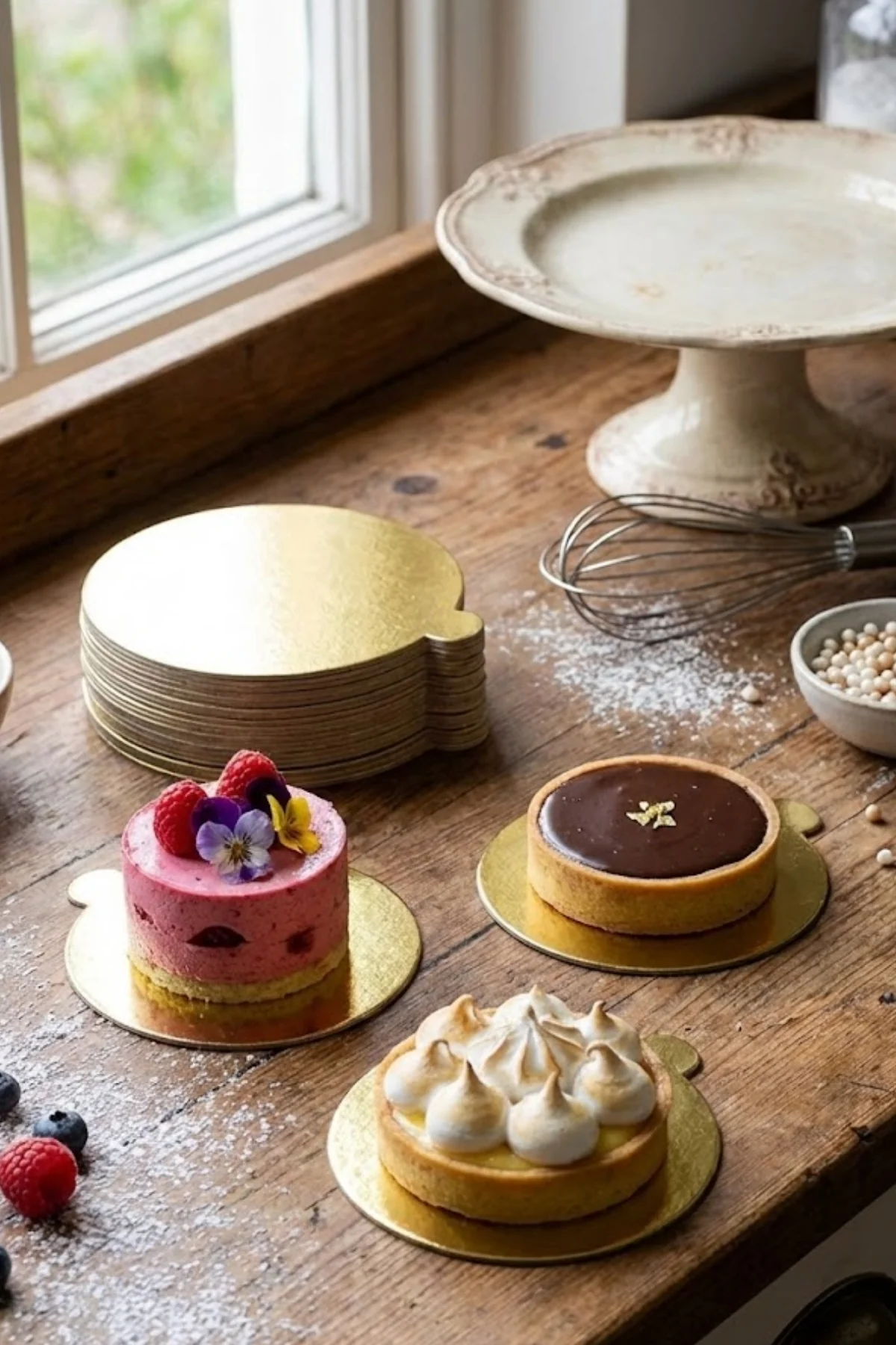 Gold Pasta Altlığı Yuvarlak 11 CM  50 Adet (Gold Mendil) 