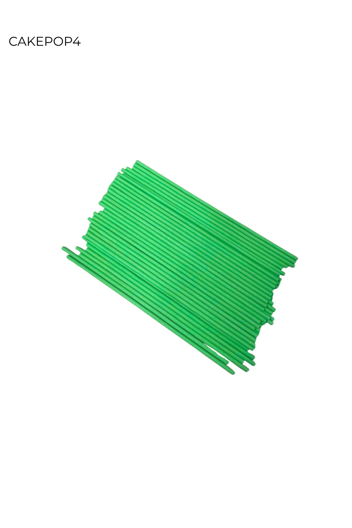 Kağıt Lolipop Çubuğu & Cakepops Çubuğu & Isıya Dayanıklı Yeşil 15 CM